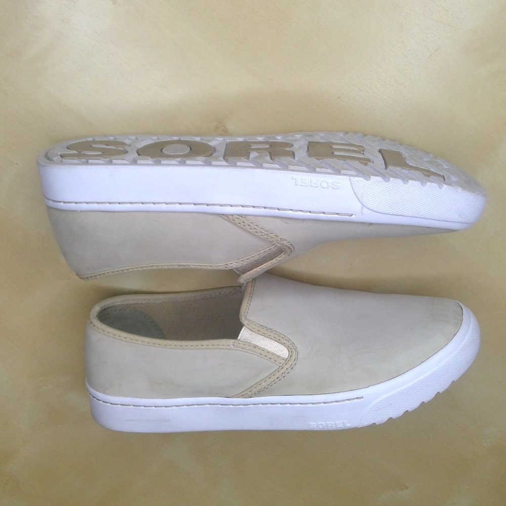 Sorel Slip On Sneakers Tan Sz 9.5 W